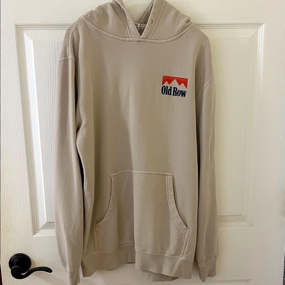 Old Row Men's Light Beige Hoodie - Picture 1 of 6